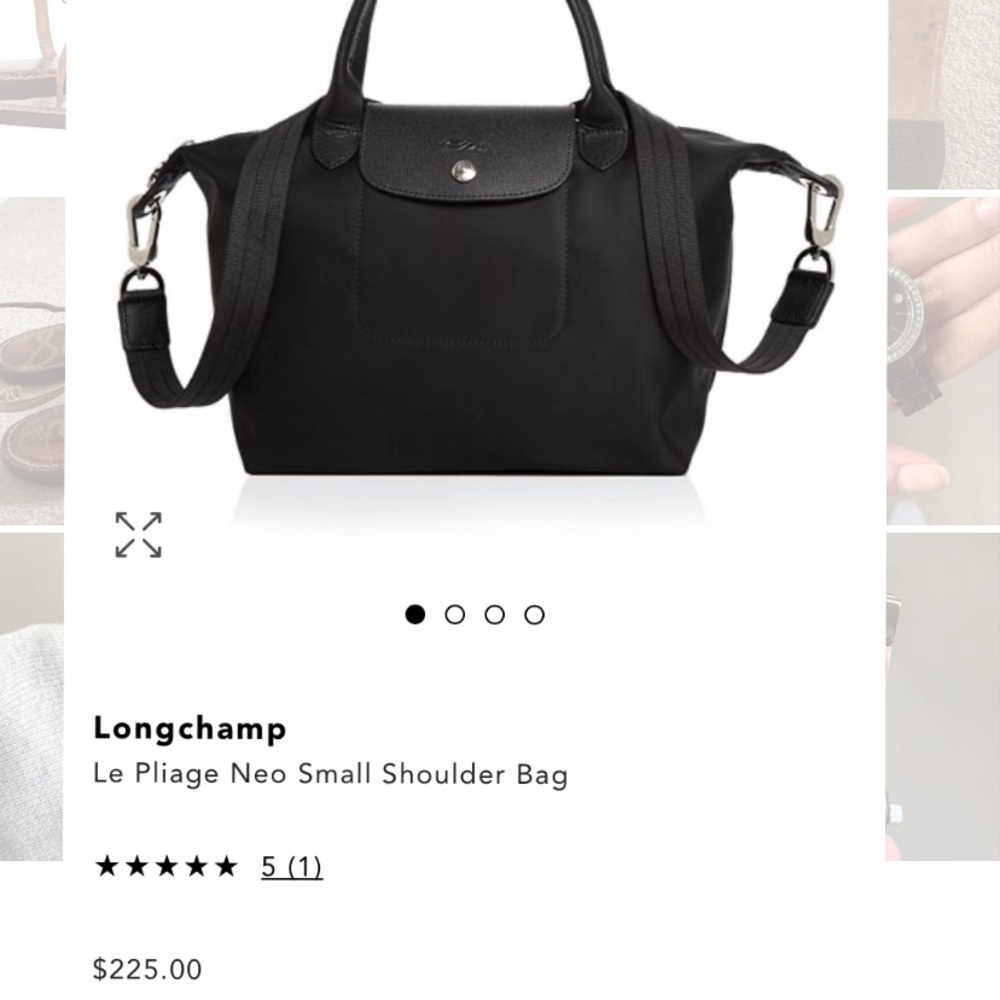 Never worn once black Longchamp tote/handbag